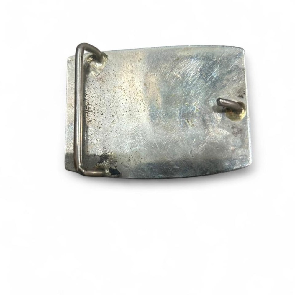 Vintage Silver tone Aztec belt buckle with sun sign (xs1) - Picture 6 of 6